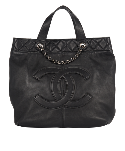CC Large Trianon Tote, &pound;1,400, Handbags, Black, Leather, Front view